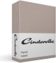 Cinderella flanel laken 100% geruwde flanel-katoen Lits-jumeaux (240x260 cm) Taupe - Thumbnail 4