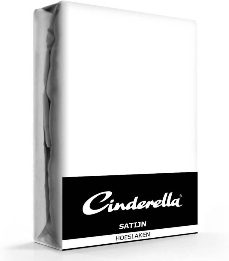 Cinderella Hoeslaken Satijn White-200 x 200 cm