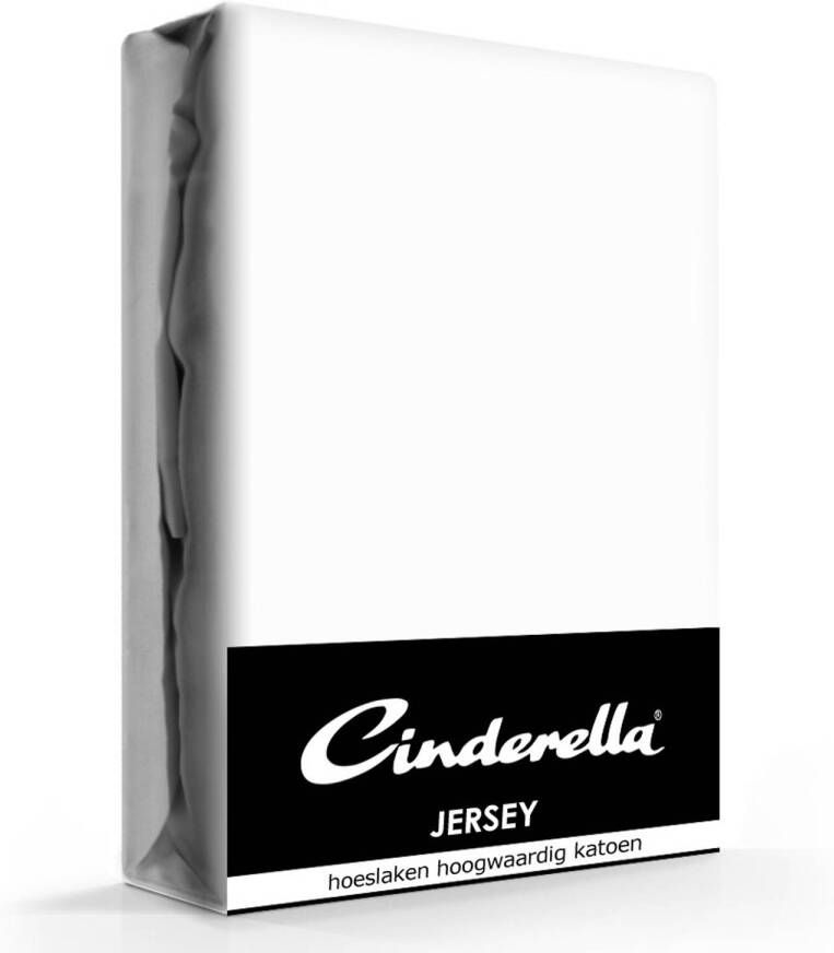 Cinderella Jersey Hoeslaken White-90 x 210 220 cm