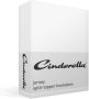 Cinderella Splittopper Hoeslaken Jersey Katoen Stretch Single Split white 200x200 210cm - Thumbnail 2