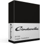 Cinderella Topper Hoeslaken 2 Persoons Zacht Jersey 180x200 210 cm Tot 12 cm hoog Zwart - Thumbnail 4