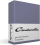 Cinderella basic percaline katoen hoeslaken 100% percaline katoen 1-persoons (90x200 cm) Dark Blue - Thumbnail 4