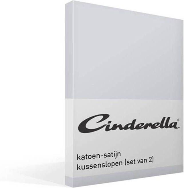 Cinderella satijn kussensloop (set van 2)