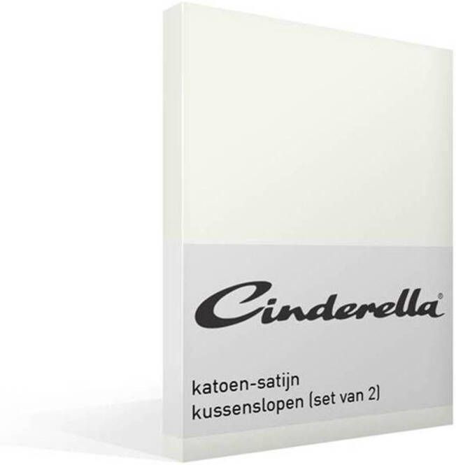 Cinderella kussensloop katoen-satijn (2 stuks) ivoor 60x70 cm Leen Bakker - Foto 2