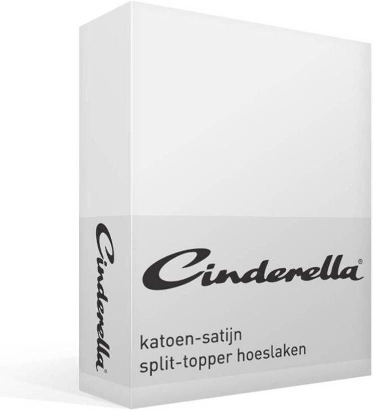 Cinderella satijn split-topper hoeslaken