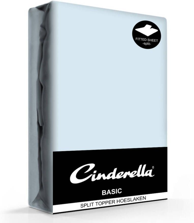 Cinderella Splittopper Hoeslaken Basic Percaline Saffier-160 x 200 cm