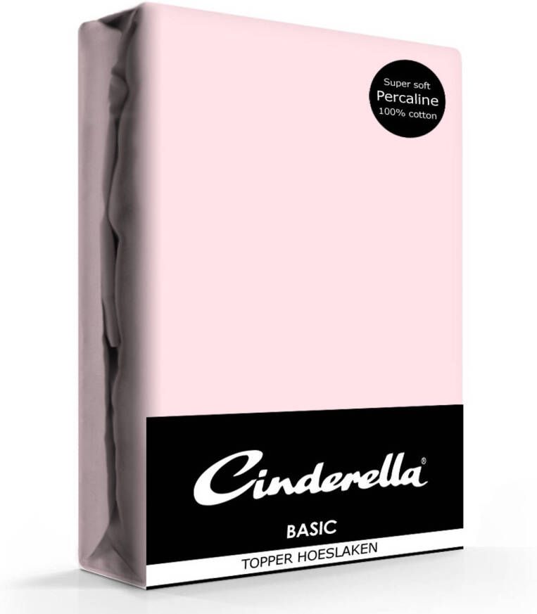 Cinderella Topper Hoeslaken Basic Percaline Candy-90 x 210 cm