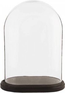Clayre & Eef Stolp 6GL1267 32*21*42 cm Transparant Glas Glazen StolpStolp op Voet
