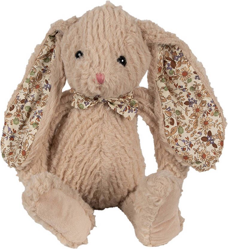 Clayre & Eef Knuffel Konijn 15x20x24 cm Bruin Pluche Bruin