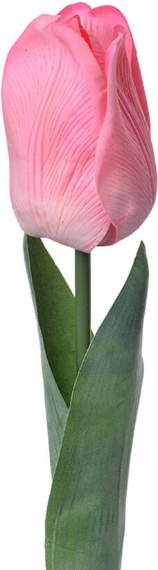 Clayre & Eef Kunstbloem Tulp 50 cm Roze Kunststof Roze