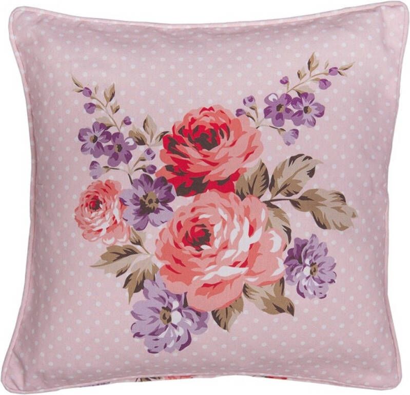 Clayre & Eef Roze Kussenhoes 40*40 cm DTR21