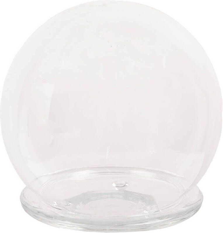 Clayre & Eef Stolp Ø 12x12 cm Transparant Glas Rond Transparant