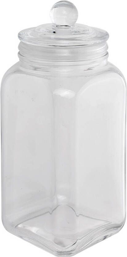 Clayre & Eef Voorraadpot 1800 ml Transparant Glas Transparant