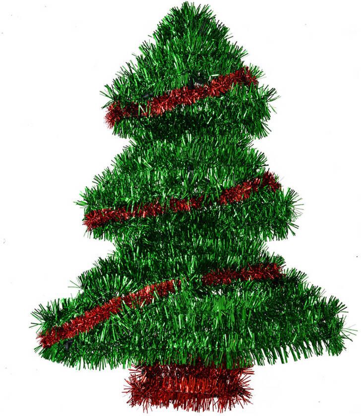 Clayre & Eef Wanddecoratie Kerstboom 34 cm Groen Kunststof Groen