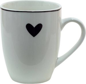Clayre & Eef Witte Mok 12*8*10 cm 350 ml LBSHMU