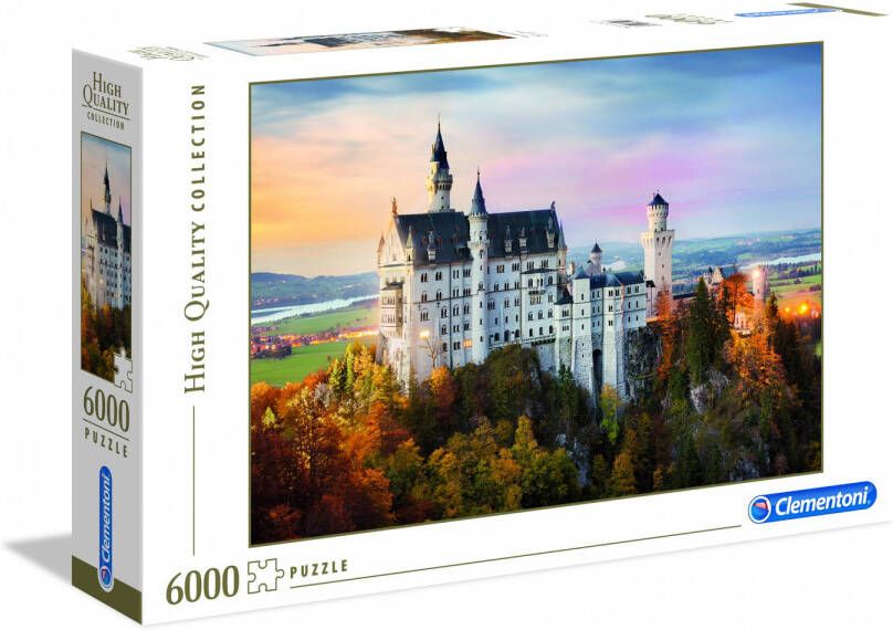 Clementoni Legpuzzel High Quality Puzzel Collectie Neuschwanstein 6000 Stukjes puzzel volwassenen