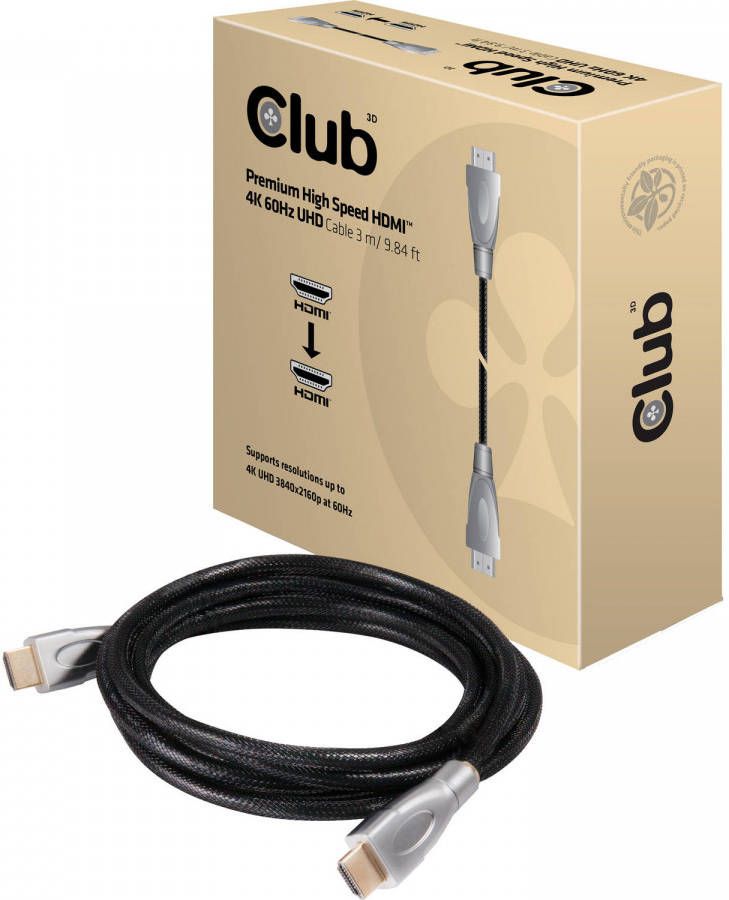 Club 3D HDMI 2.0 Premium UHD Kabel 3m