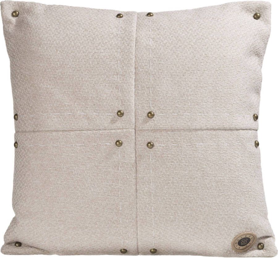COCO maison | Avery kussen 50x50cm beige | Woonaccessoires | Sierkussen