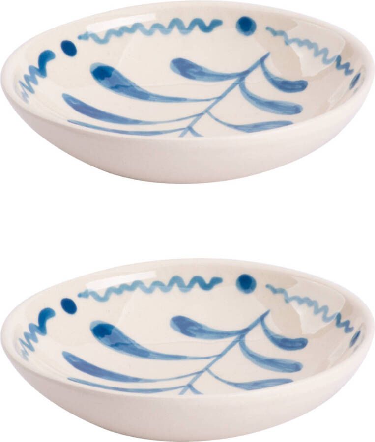 Colori del Sud Bord Cazorla 11.5 cm Blauw Aardewerk 2 stuks