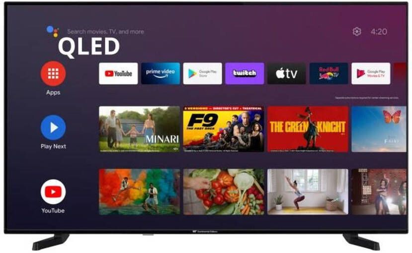 Continental Edison celed55saqld24b3 qled uhd 4k tv 55“ (139cm) android smart tv