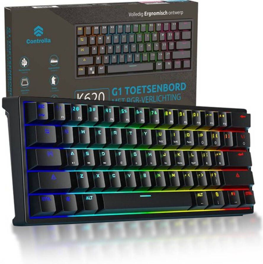 Controlla Gaming keyboard 60 % Mechanisch gaming toetsenbord 60 procent Toetsenbord gaming QWERTY