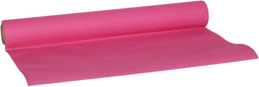 Cosy & Trendy Tafelloper papier fuchsia roze 480 x 40 cm Feesttafelkleden