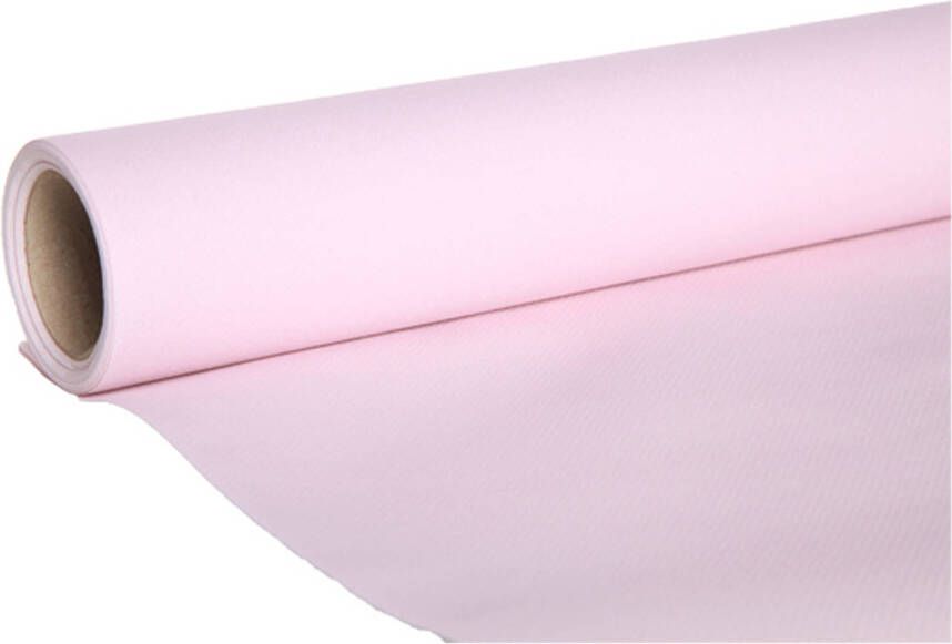 Cosy & Trendy Tafelloper papier licht roze 480 x 40 cm Feesttafelkleden