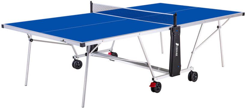 Cougar Tafeltennistafel Deluxe 2800 inklapbaar in blauw Indoor & Outdoor inklapbare tafeltennis tafel met verstelbare