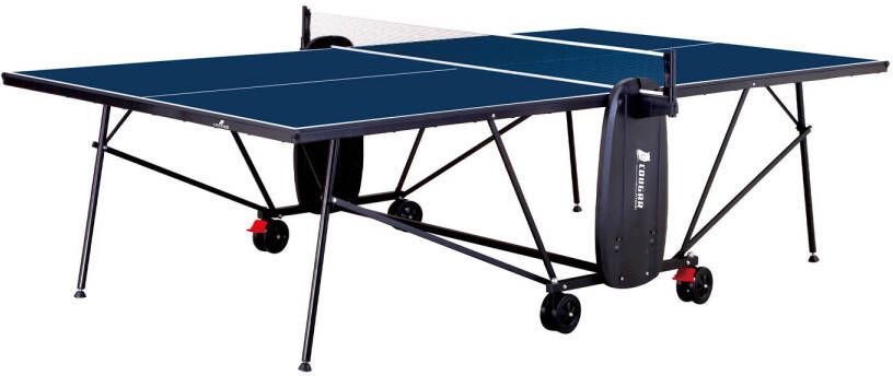 Cougar Tafeltennistafel Deluxe 2800 inklapbaar in blauw Indoor inklapbare tafeltennis tafel met verstelbare poten &