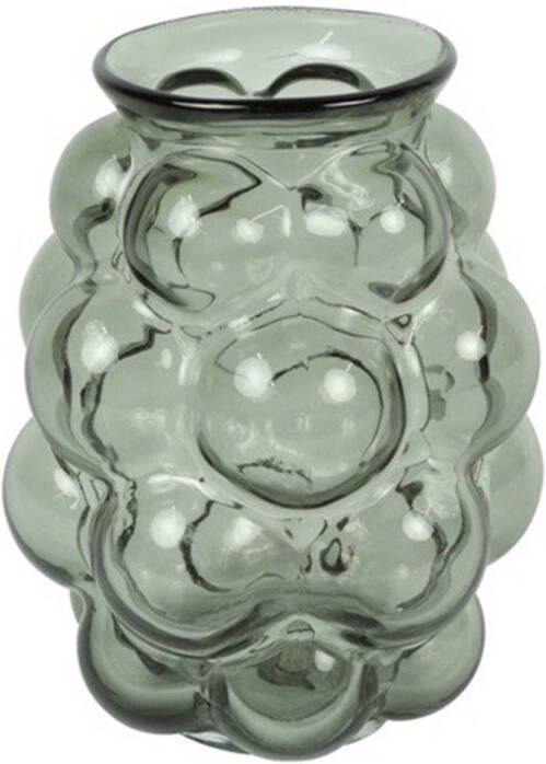 Countryfield Bloemenvaas Bubblegum Medium transparant glas lichtgrijs D16 x H21 cm vaas Vazen