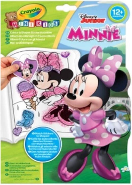 Crayola Mini Kids Disney Junior Minnie Mouse Kleur en Stickerboek