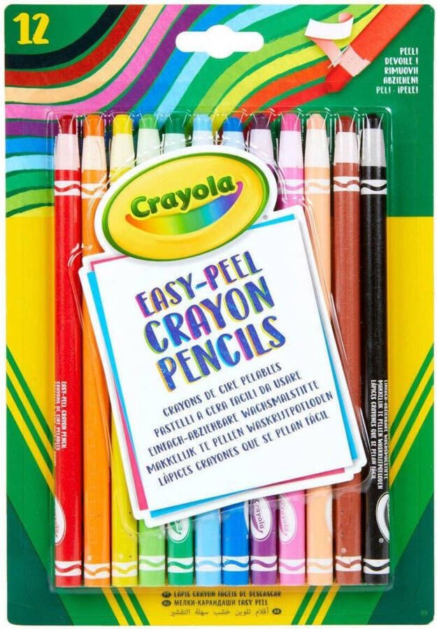 Crayola Pelbare Waskrijt Potloden 12 Stuks