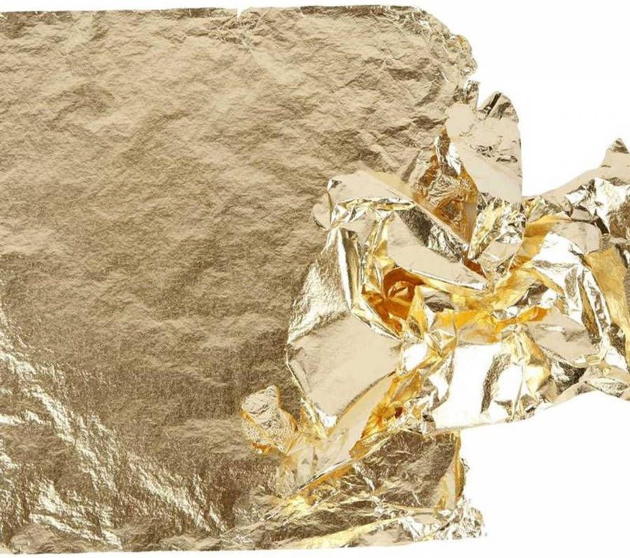 Creotime bladmetaalfolie 16 x 16 cm goud 25 vellen