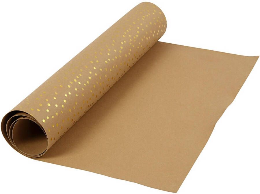 Creativ company Faux leather papier met print b: 50 cm 350 g m2 1 m lichtbruin