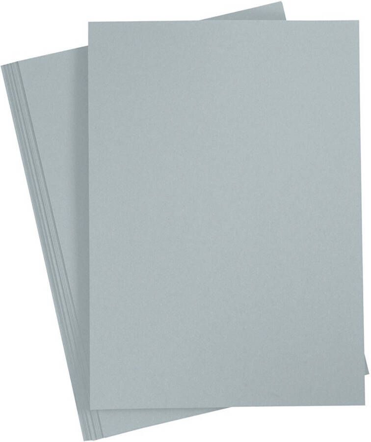 Creotime papier 21 x 29 7 cm 20 stuks 70 g grijs