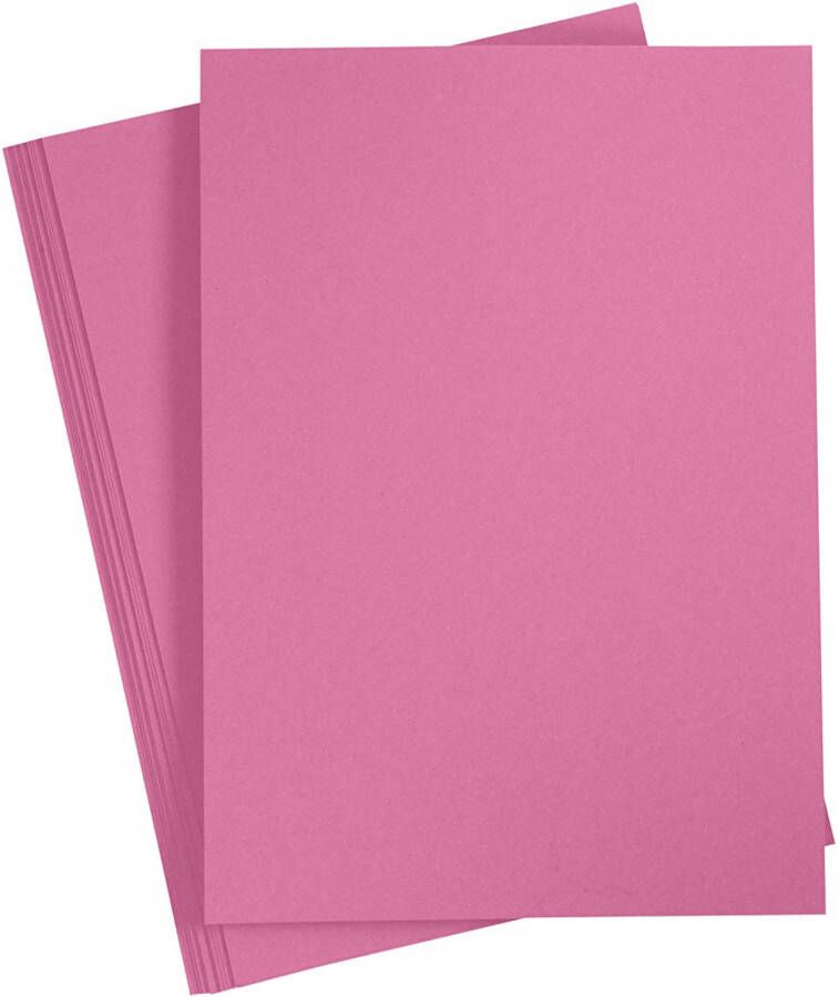 Creotime papier 21 x 29 7 cm 20 stuks 70 g roze