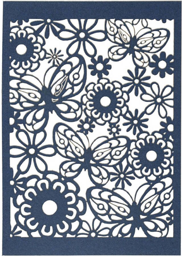 Creotime patroonkarton 10 5 x 14 8 cm 10 stuks blauw