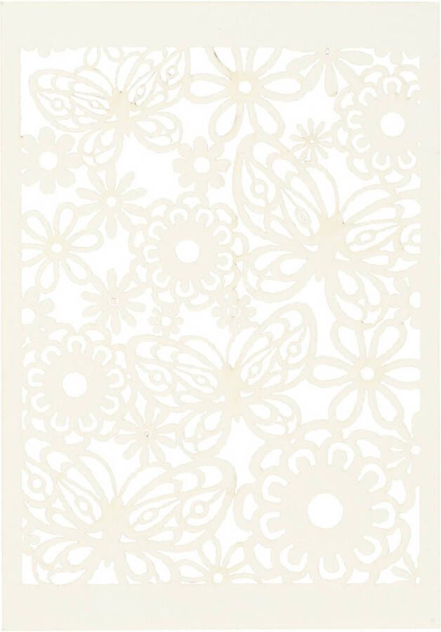 Creotime patroonkarton 10 5 x 14 8 cm 10 stuks crème