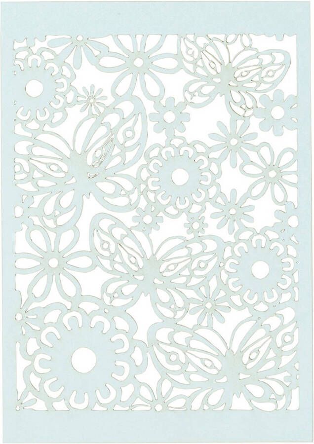Creotime patroonkarton 10 5 x 14 8 cm 10 stuks lichtblauw