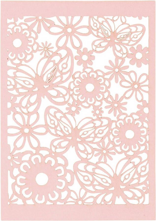Creotime patroonkarton 10 5 x 14 8 cm 10 stuks roze