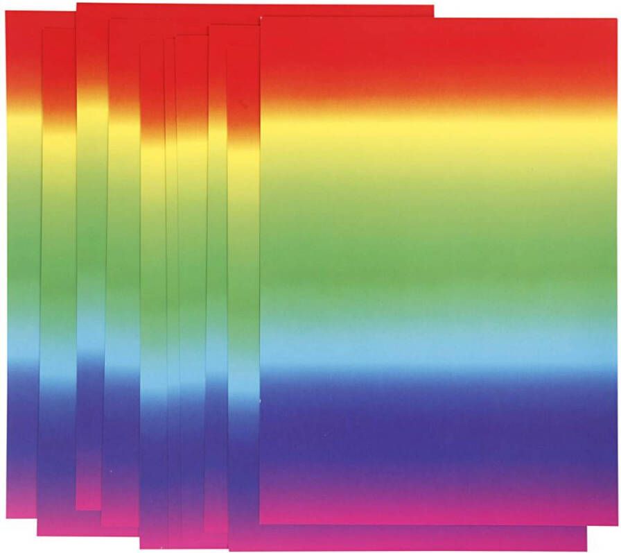 Creotime regenboogpapier A4 21 x 29 7 cm 10 stuks