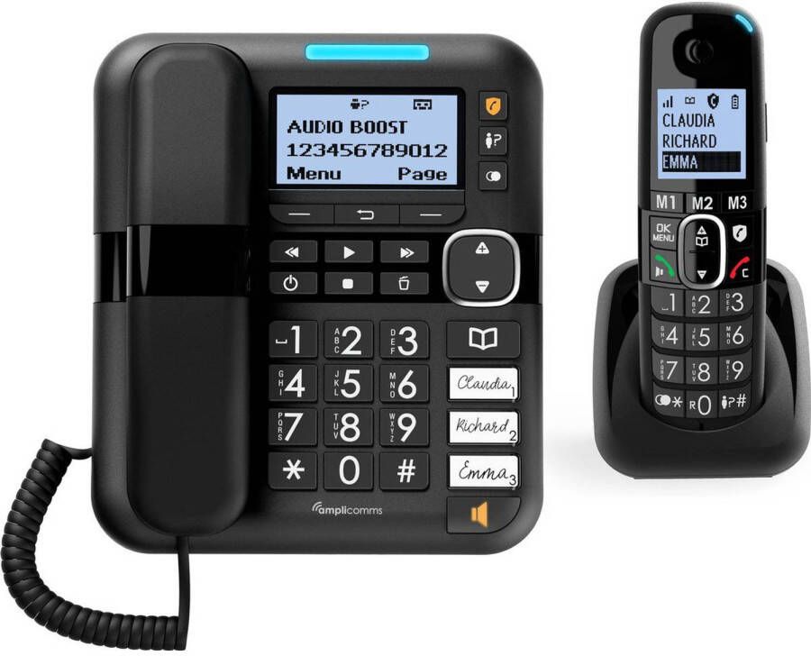 Cresta Amplicomms Bigtel 1580 Combo Senioren Huistelefoon + Dect telefoon