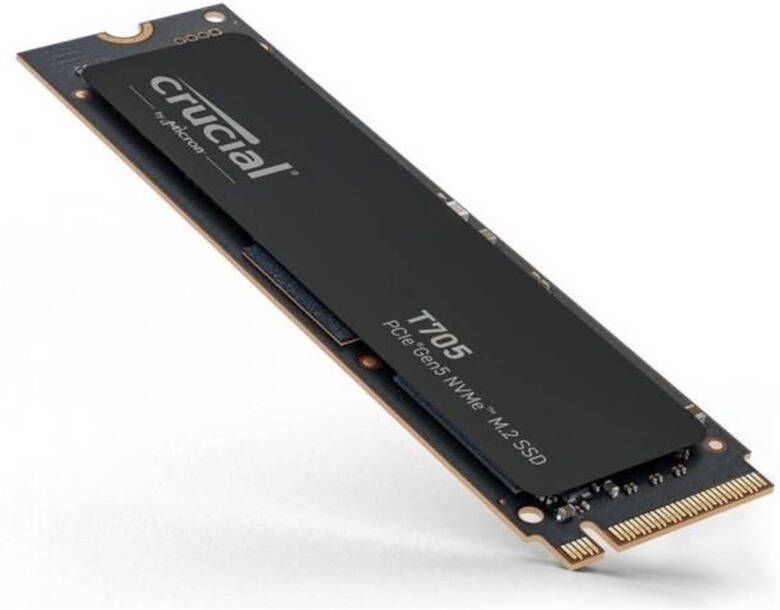 Crucial Interne Gaming SSD CRUCIAAL T705 SSD 1TB PCIe Gen5 NVMe M.2 (2024) PCIe 3.0 en 4.0 achterwaartse compatibiliteit