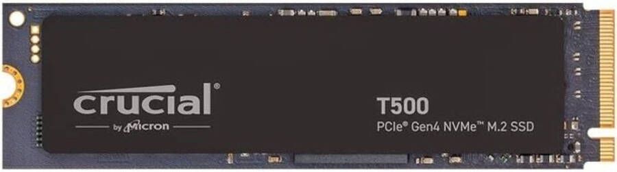 Crucial T500 SSD 2TB PCIe Gen4 NVMe M.2 Interne Gaming SSD tot 7200MB s SSD harde schijf CT2000T500SSD8