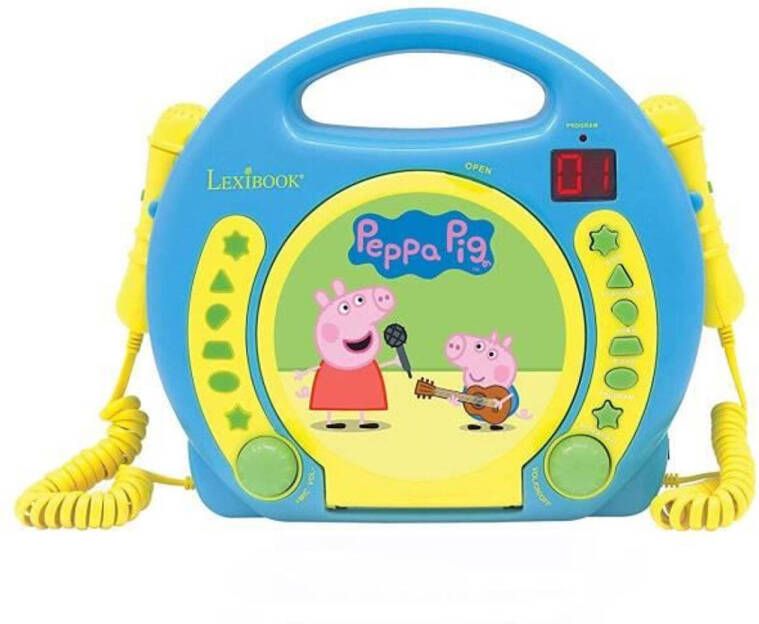 Cstore LEXIBOOK PEPPA PIG Karaoke-cd-speler voor kinderen met 2 microfoons