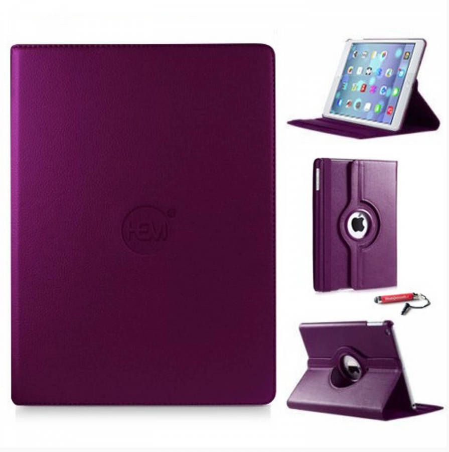 HEM iPad 2 3 4 hoes paars met extra stabiliteit en kleurvastheid en uitschuifbare Hoesjesweb stylus Ipad hoes Tablethoes