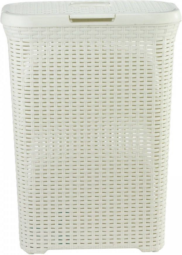 Curver Style Wasmand met deksel 40 l Vintage Gebroken wit - Foto 4
