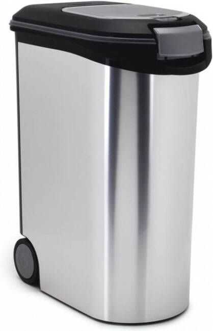 Curver Hond Voercontainer 28x50x61 cm Zilver Zwart 54 L