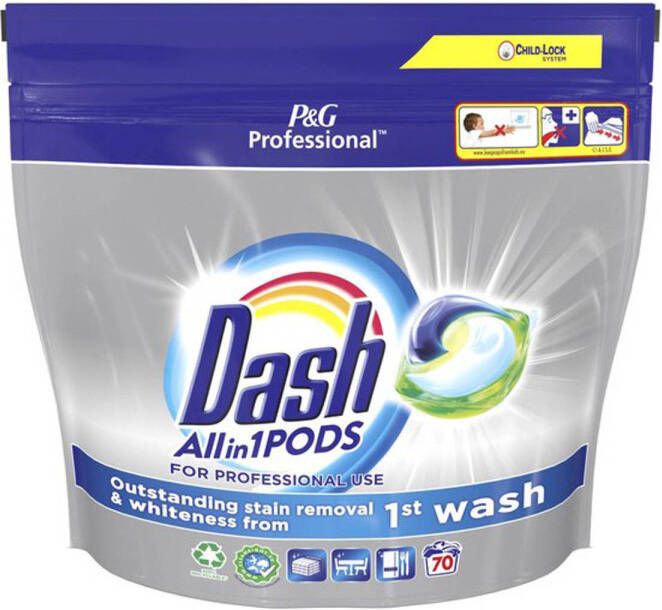 Dash wasmiddel All-in-1 pods Regular 70 capsules