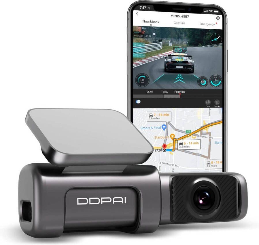 DDPai Mini 5 True 4K Wifi GPS 64gb dashcam